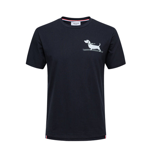 Thom Browne Ski Dog Cotton T-Shirt