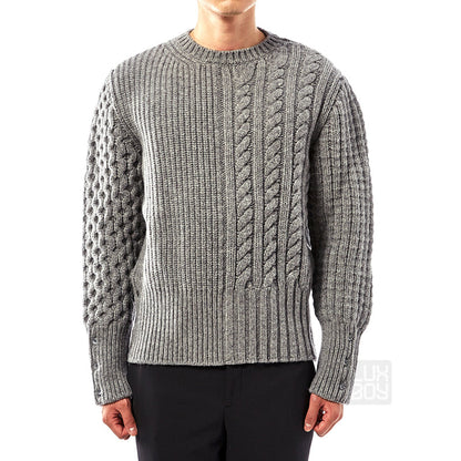 Thom Browne 2026SS Couples Knitwear - Unisex Cotton Cardigan