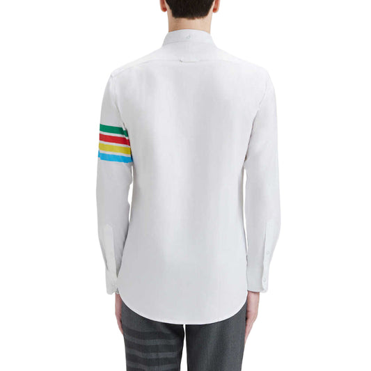 Thom Browne Men's Personalized Zipper Detail Shirt
