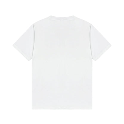 Balenciaga Wrap-Around Logo T-Shirt in White & Red