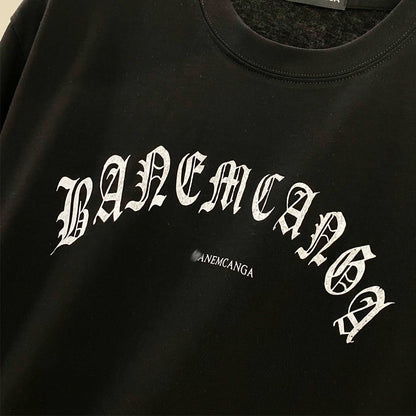 Balenciaga Gothic Arch Logo T-Shirt in Black