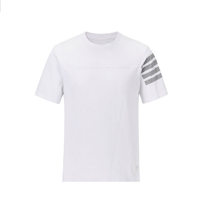 2026 SS Men's Four-Bar Stripe Cotton T-Shirt