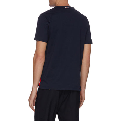 Thom Browne Anchor Embroidered Cotton T-Shirt