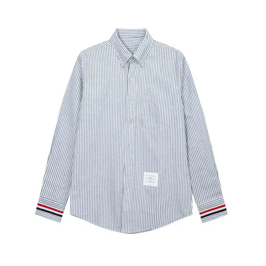 Thom Browne  Spring Summer Men's Striped Long Sleeve Shirt