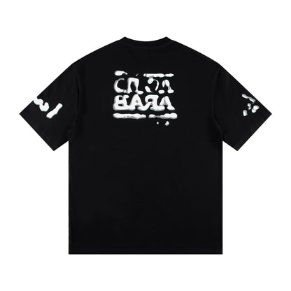 Balenciaga Acid Arab Brush Lettering T-Shirt in Black & White