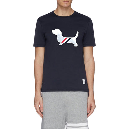 Puppy Embroidered Cotton T-Shirt