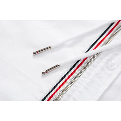 Thom Browne Men's Hooded Cotton Shirt
