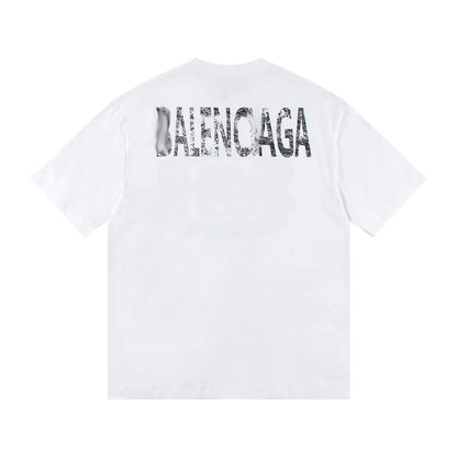 Balenciaga Vintage Star Emblem T-Shirt in Black & White