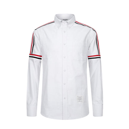 Thom Browne 2025 Spring Summer Men's Solid Cotton Shirt