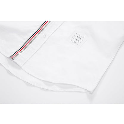 Thom Browne Men's Hooded Cotton Shirt