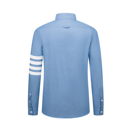 Thom Browne Spring Summer Men's Solid Cotton Shirt