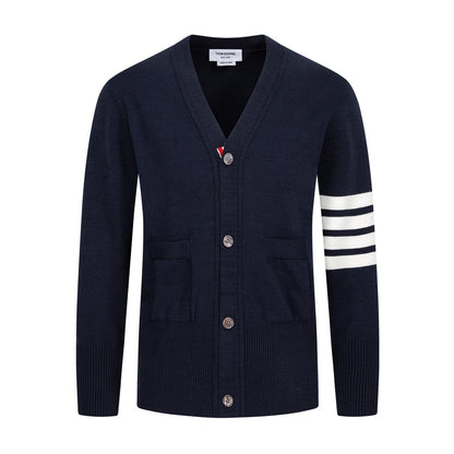 Thom Browne Chunky Knit Sweater Jacket