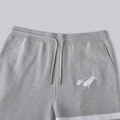 Thom Browne  Dog Print Cotton Sweatpants