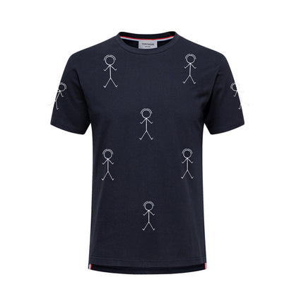 Thom Browne Puppy Print Cotton T-Shirt