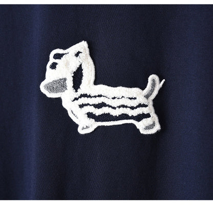 Puppy Embroidered Cotton T-Shirt