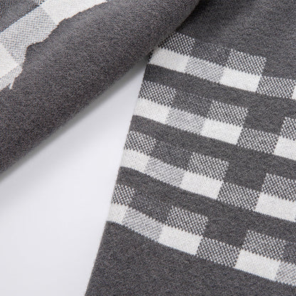 Thom Browne Puppy Embroidered Cotton Cardigan Sweater