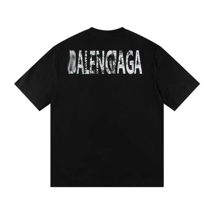 Balenciaga Vintage Star Emblem T-Shirt in Black & White
