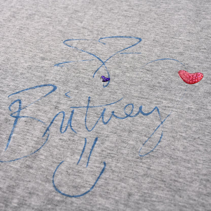Balenciaga Britney Spears Photo T-Shirt in Heather Gray