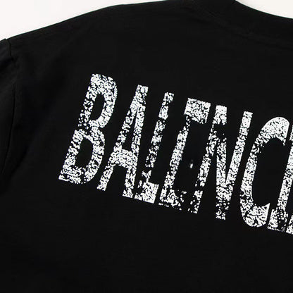 Balenciaga Vintage Star Emblem T-Shirt in Black & White