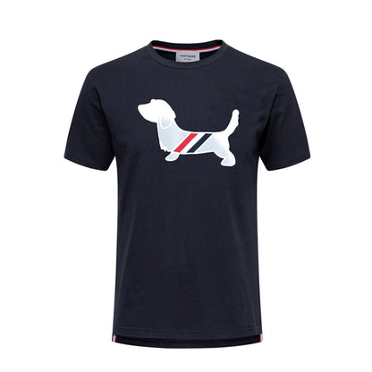 Puppy Embroidered Cotton T-Shirt