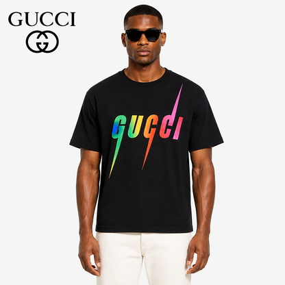 Gucci Signature 5F58 T-Shirt in Black & White