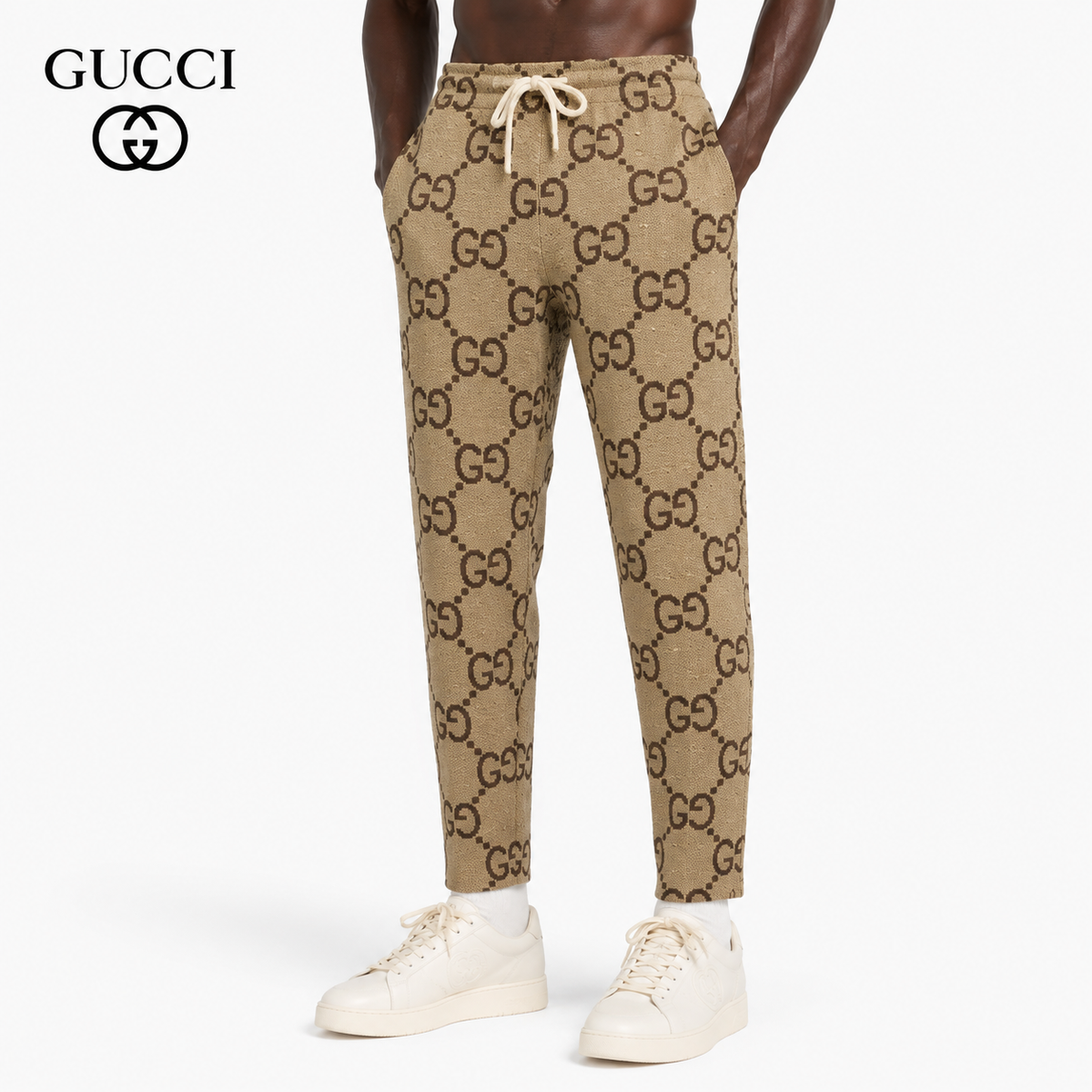Gucci Straight-Leg Pants with Side Pockets