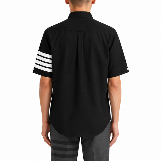 Thom Browne Spring Summer Men's Striped Short Sleeve Shirt