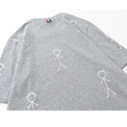 Thom Browne Puppy Print Cotton T-Shirt