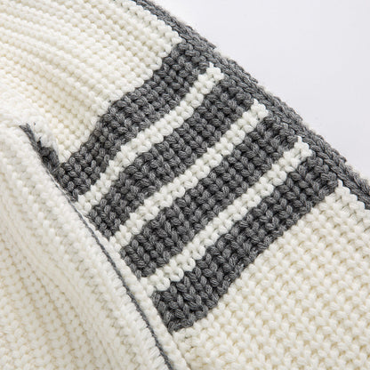 Thom Browne Classic Couples Cotton Knit Cardigan