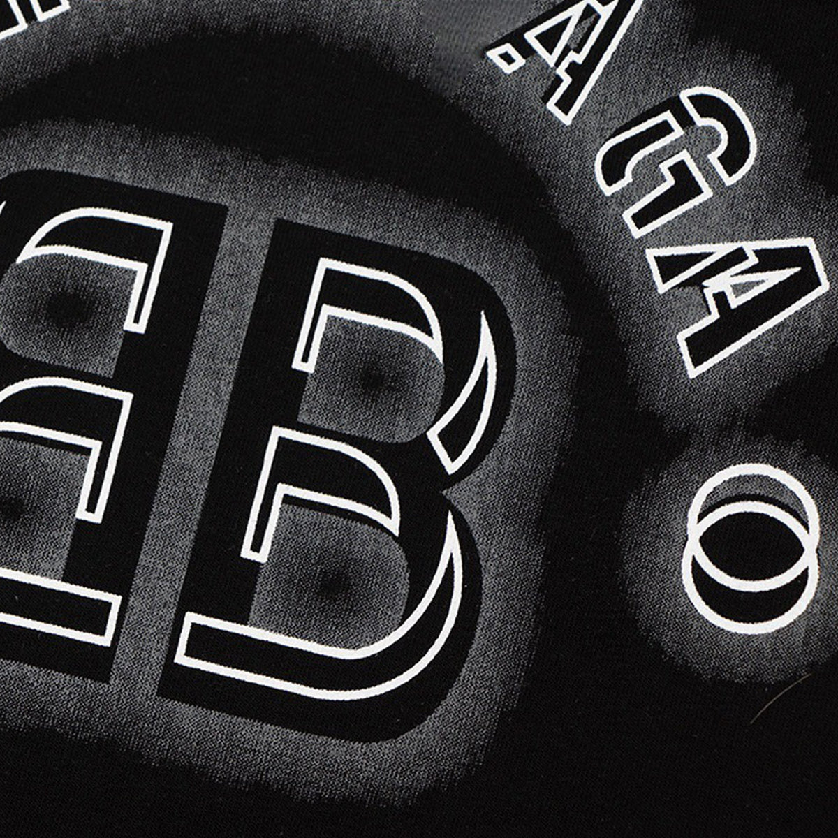 Balenciaga Embossed BB Monogram T-Shirt in Black & White
