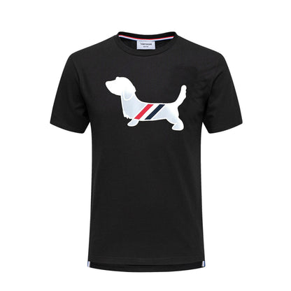Puppy Embroidered Cotton T-Shirt