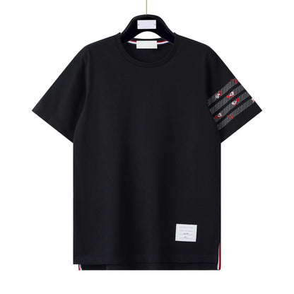 Classic 4-Bar Cotton T-Shirt