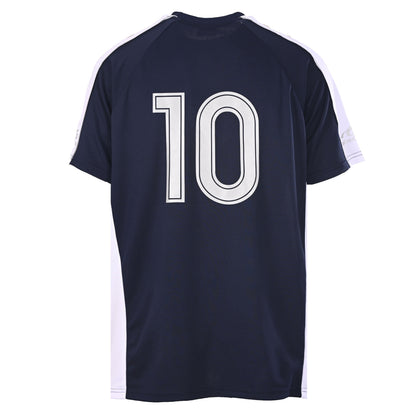 Balenciaga Soccer Jersey Crest T-Shirt in Black & Blue