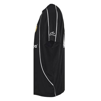 Balenciaga Soccer Jersey Crest T-Shirt in Black & Blue
