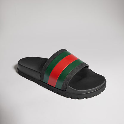 GUCCI Men's slide sandal with Web