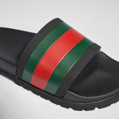 GUCCI Men's slide sandal with Web