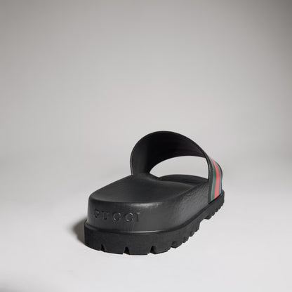 GUCCI Men's slide sandal with Web