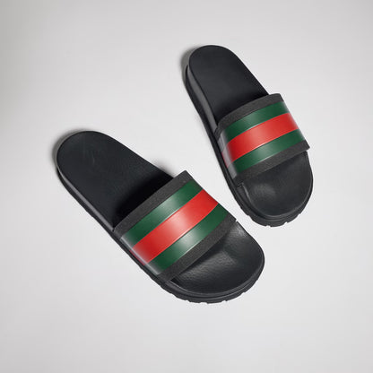 GUCCI Men's slide sandal with Web