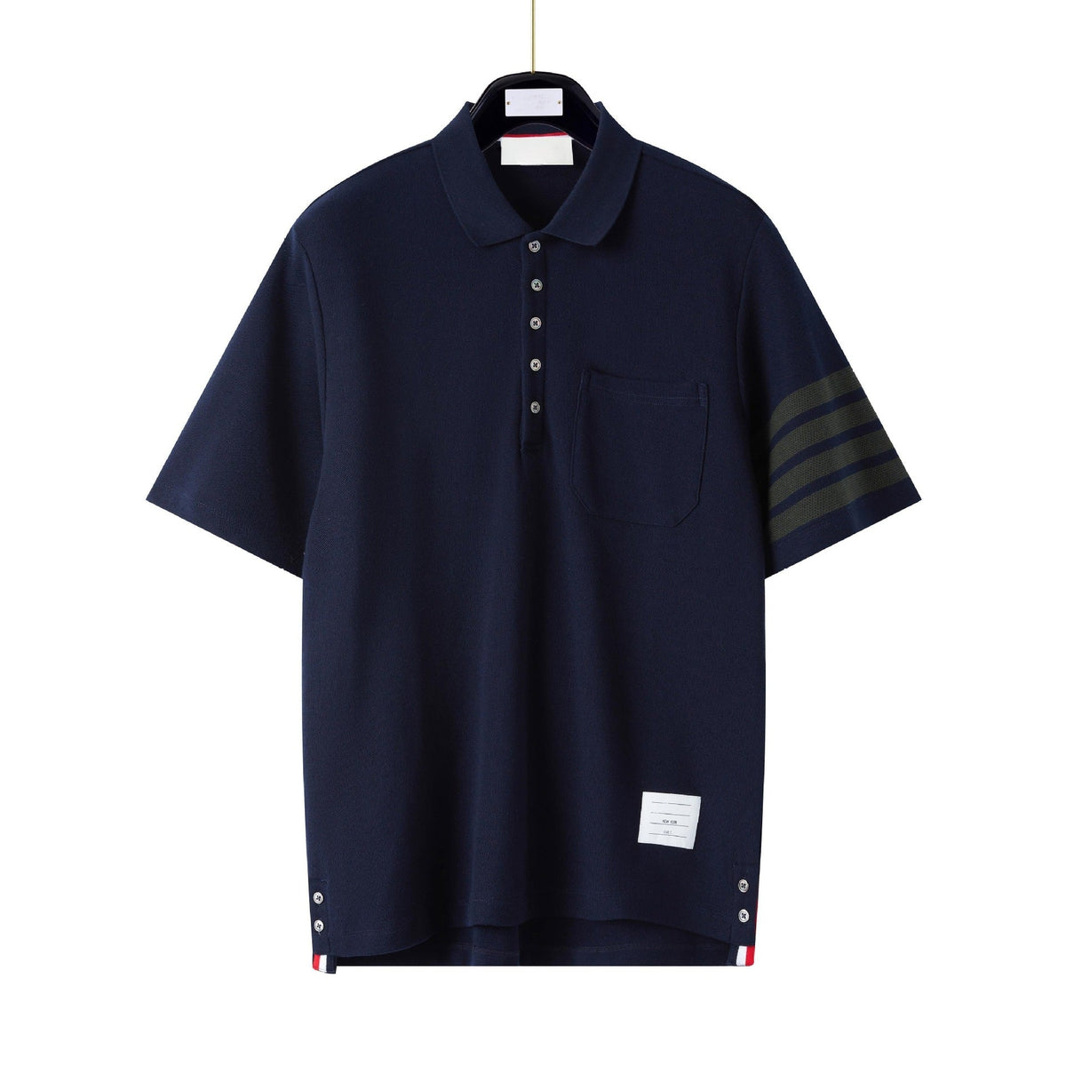 Thom Browne Men's Signature Tricolor Stripe T-Shirt