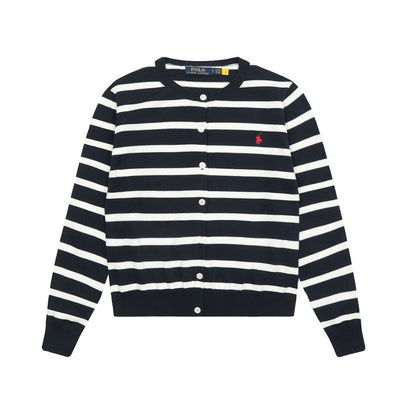 Ralph Lauren Women's Stripe Knit Cardigan