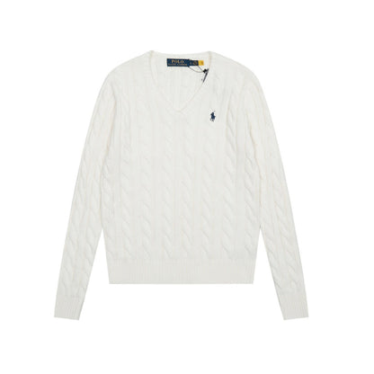 Ralph Lauren Women's Cable Knit Cotton Sweater