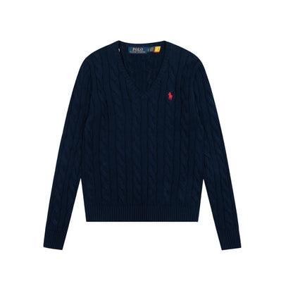 Ralph Lauren Women's Cable Knit Cotton Sweater