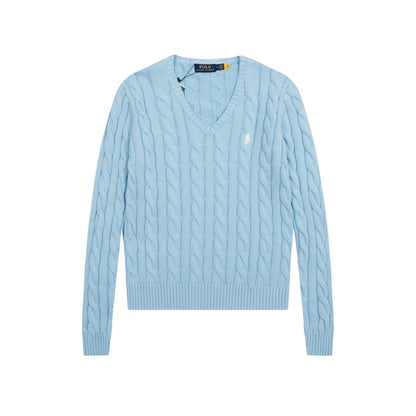 Ralph Lauren Women's Cable Knit Cotton Sweater