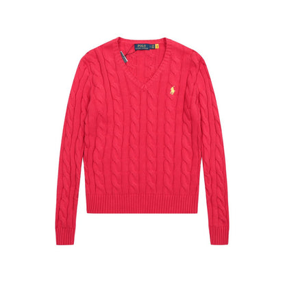 Ralph Lauren Women's Cable Knit Cotton Sweater