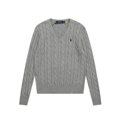 Ralph Lauren Women's Cable Knit Cotton Sweater