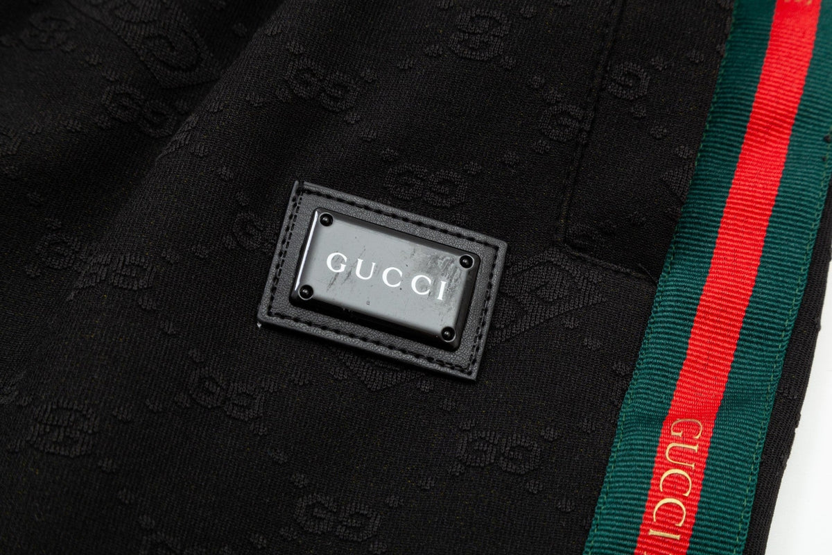Gucci Striped Web Stripe Pants in Black