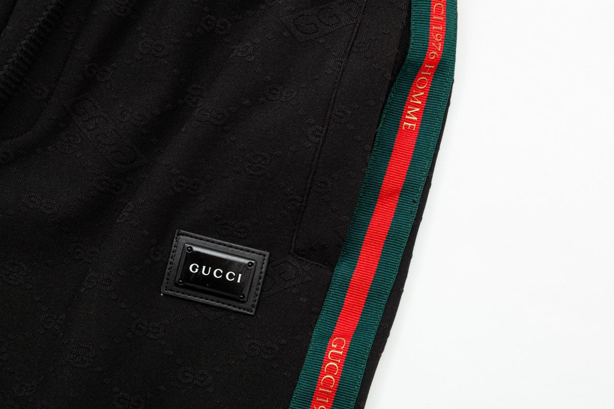Gucci Striped Web Stripe Pants in Black