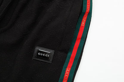 Gucci Striped Web Stripe Pants in Black