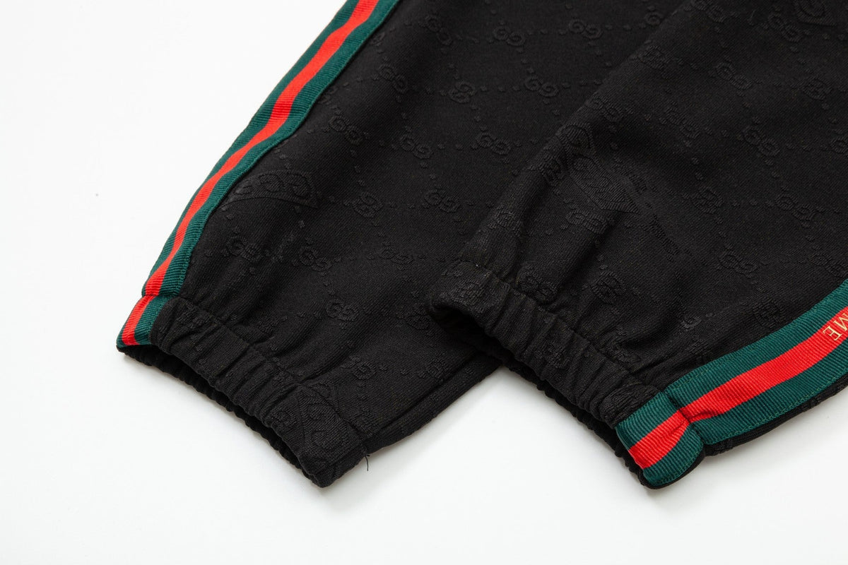 Gucci Striped Web Stripe Pants in Black