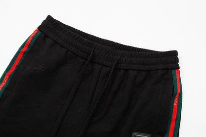 Gucci Striped Web Stripe Pants in Black